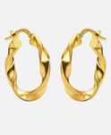 Argolas em Ouro Amarelo 14K – Novos, Design Italiano