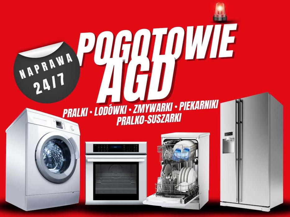 Serwis AGD 24/7 – naprawa pralek, lodówek, zmywarek, piekarników.