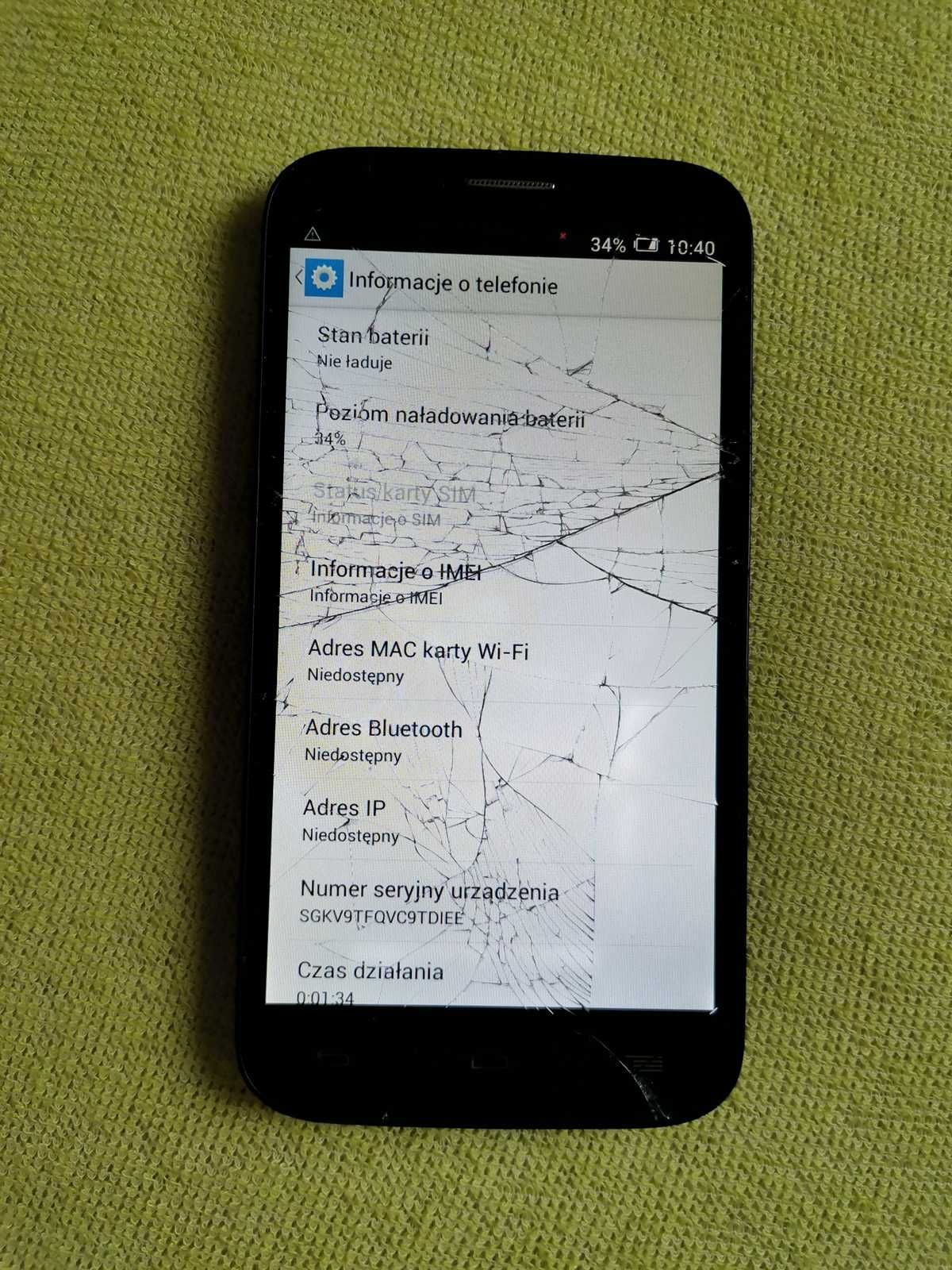 ALcateL One Touch Pop C9 -Uszkodzony