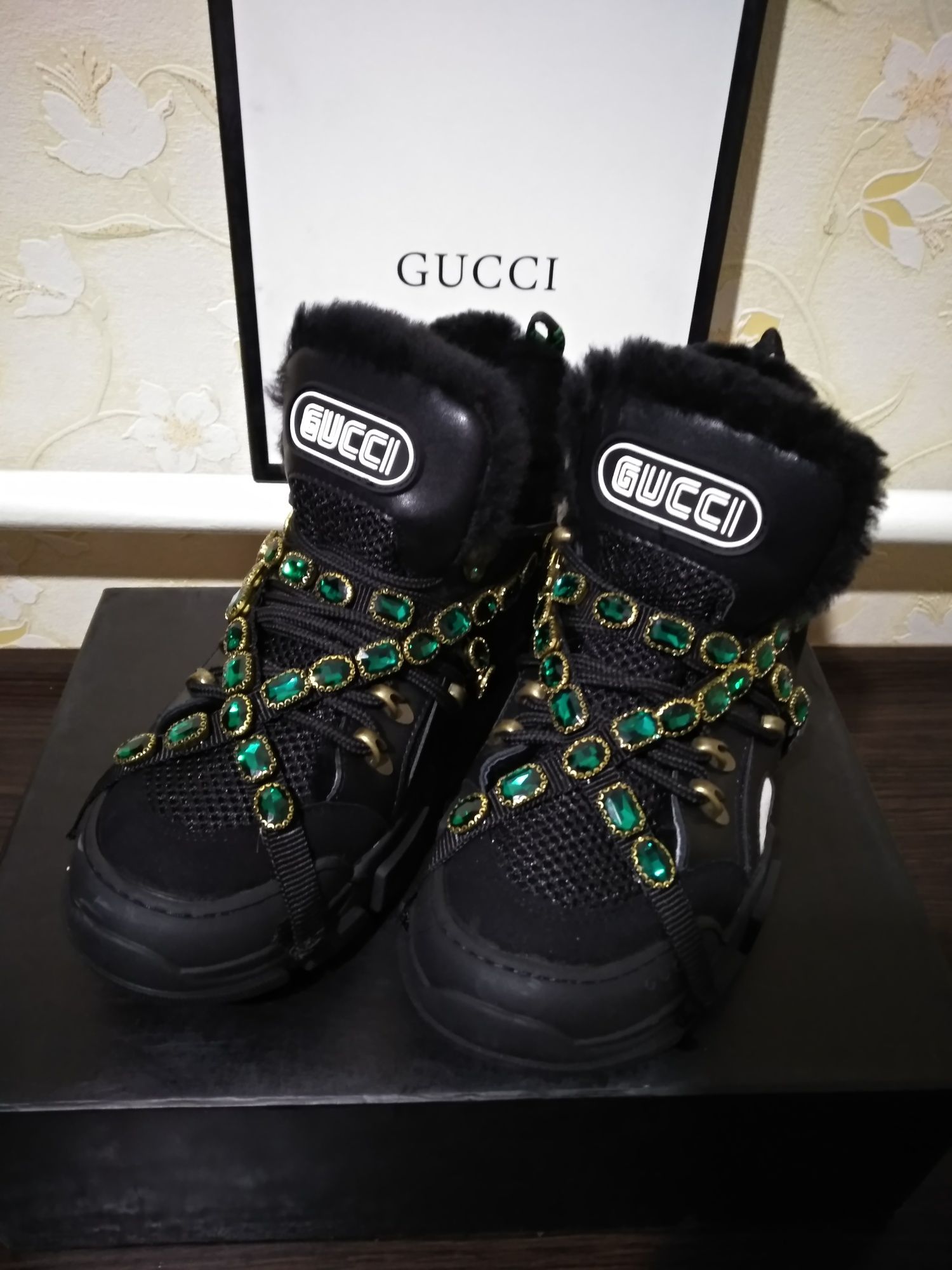 Gucci Брендовые осень/зима кроссовки made in Italy