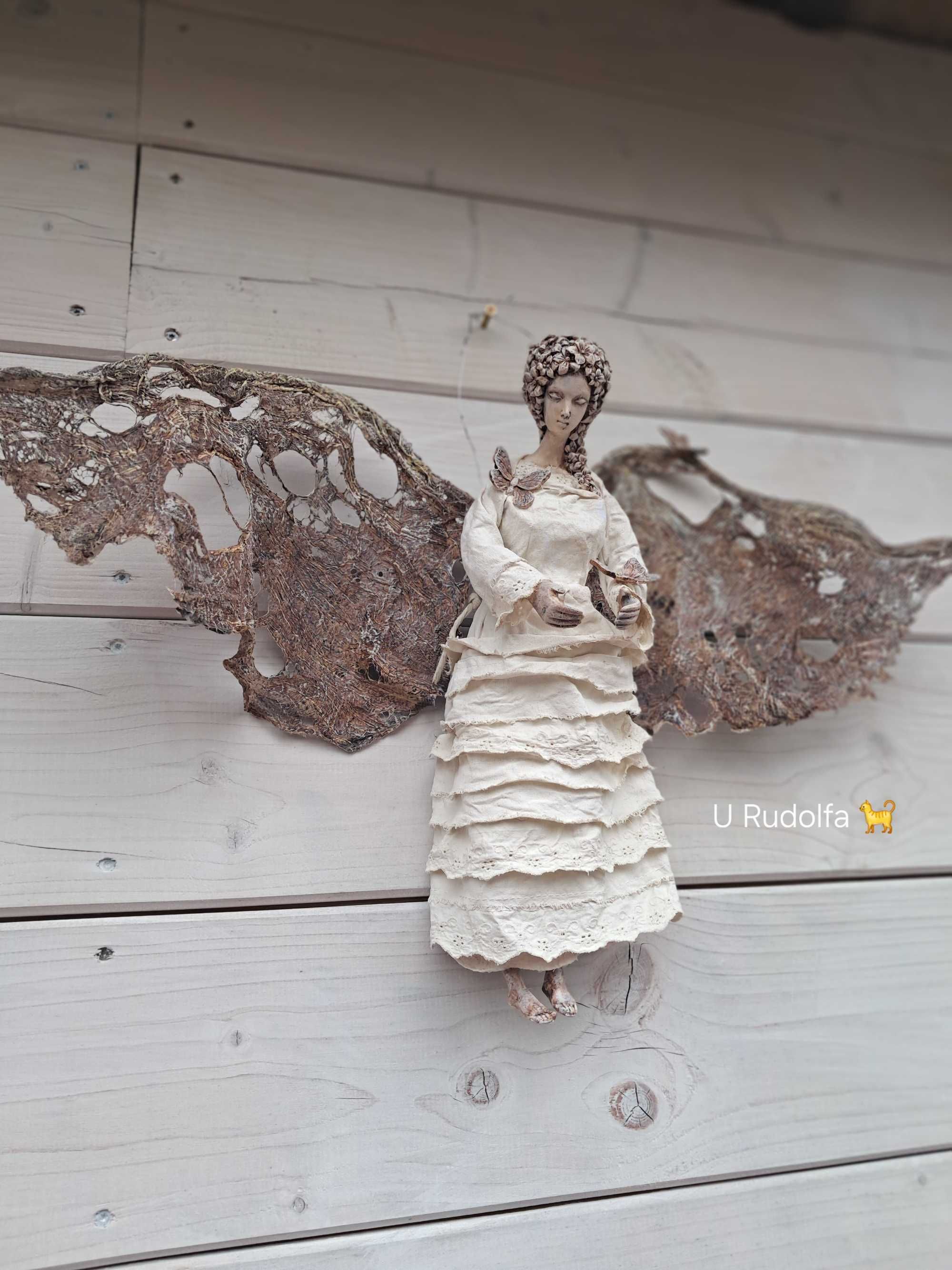Anioł handmade,rękodzieło z pawertexu na chrzest, komunie,dzień matki.