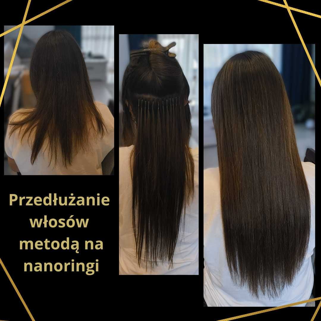 Przedłużanie włosów / Afroloki / Keratyna / Nano- mikroringi / Tape on