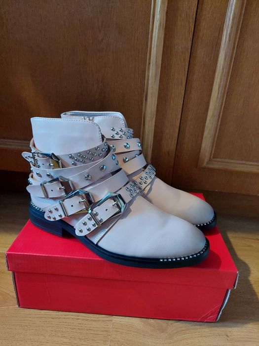 Buty damskie  pudrowy róż