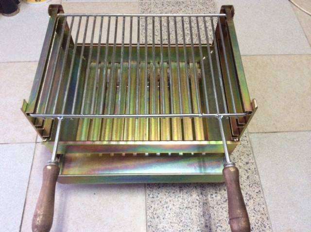 grelhador inox 50 cm grelha churrasqueira