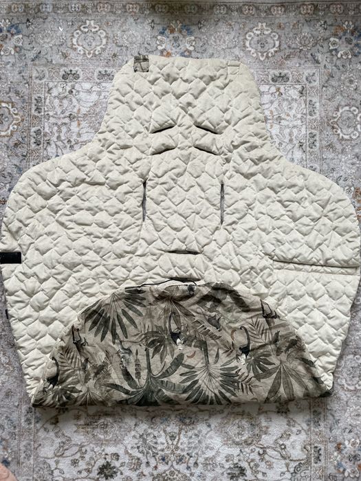 Makaszka otulacz do fotelika do wózka śpiworek w małpki polska marka