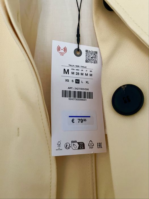 Zara Casaco de Algodão de Mulher