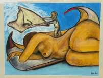 “Misterios da Ria de Aveiro” - pintura de Ana Costa