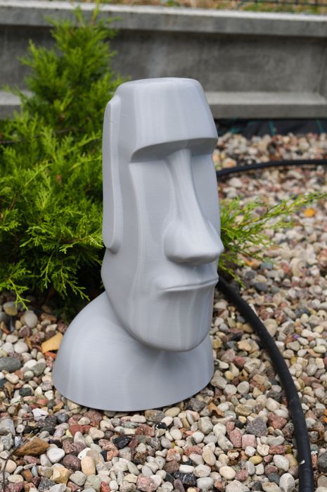 Rzeźba ogrodowa - Moai/Easter Island/Wyspy Wielkanocne - szary