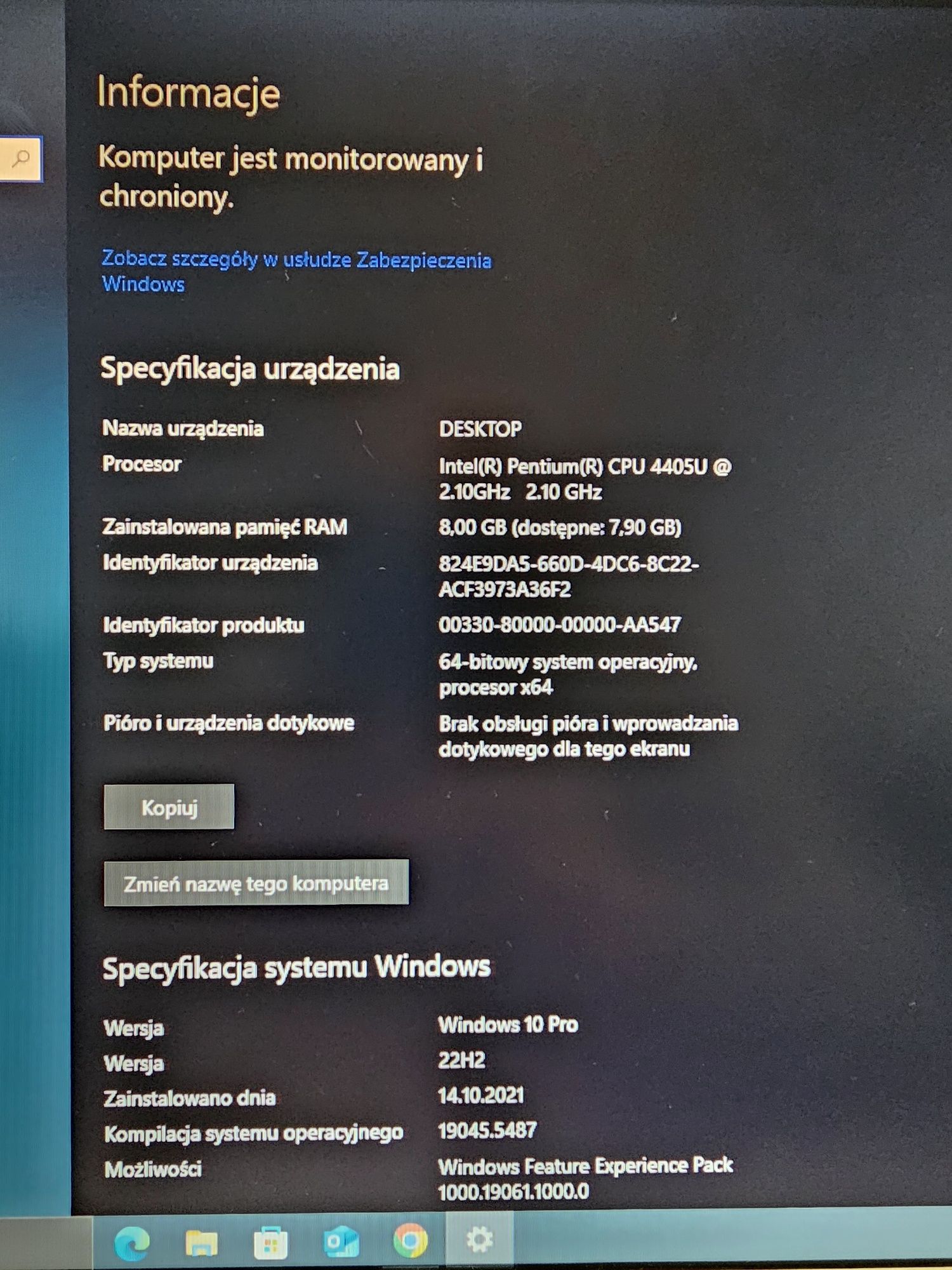 Mini Pc HP 8 GB  ram i 225 GB SSD