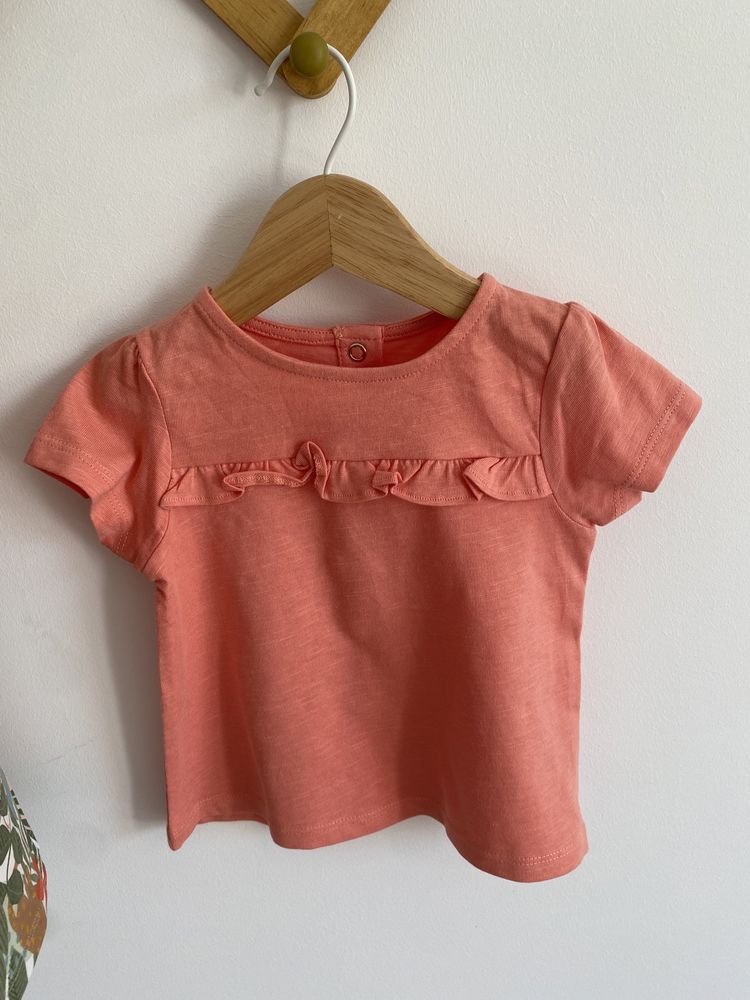Zestaw Tshirtów TU 74 koralowy w zwierzątka