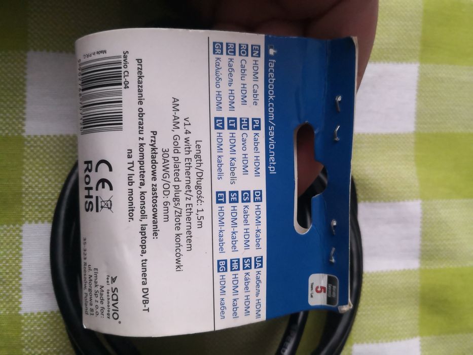 Nowy kabel HDMI 1,5m