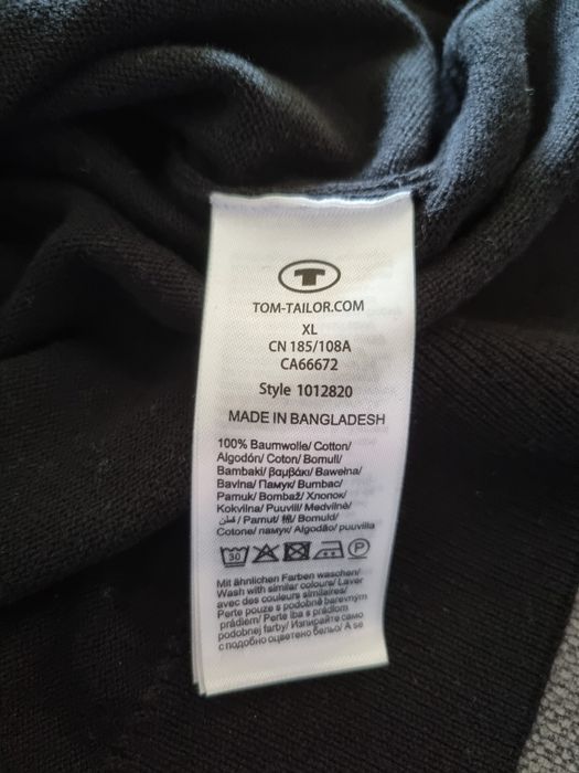 Czarny sweter Tom Tailor nowy XL