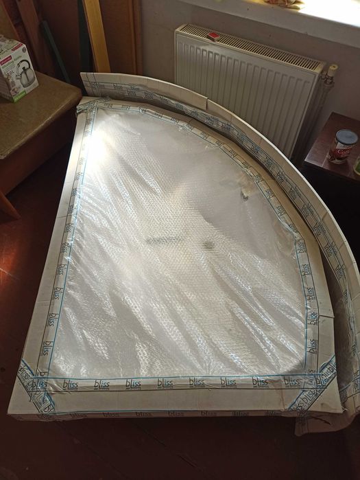 Ванна акрилова асиметрична Bliss Fabia ліва 150х90 (панель + каркас)