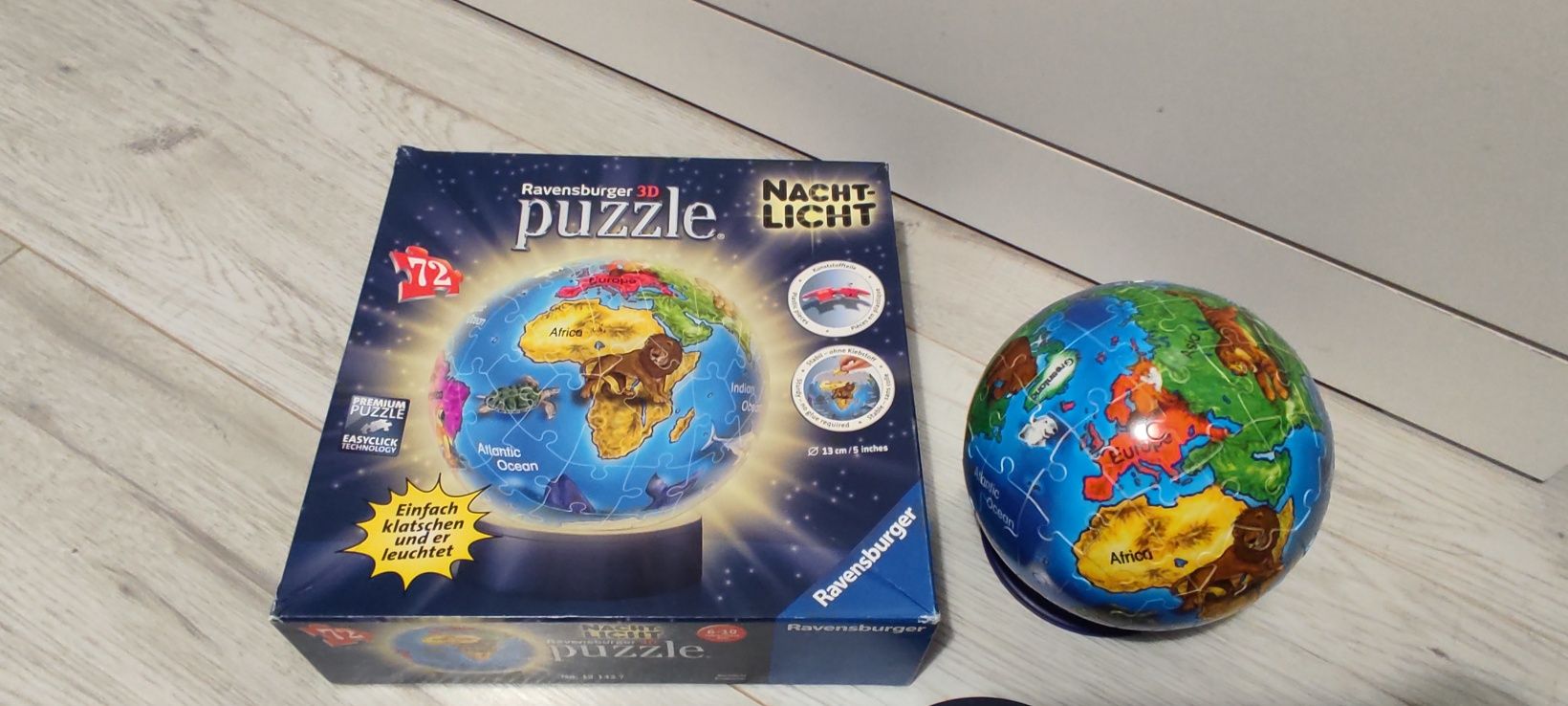 Puzzle globus dla dzieci