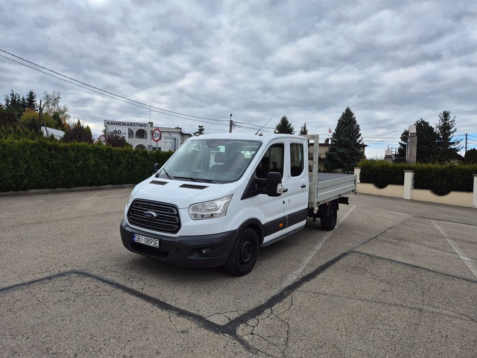 F-VAT 23%*Ford Transit DOKA *7 osób*HAK* Zadbany/Nie zgnity*2,2d 130KM