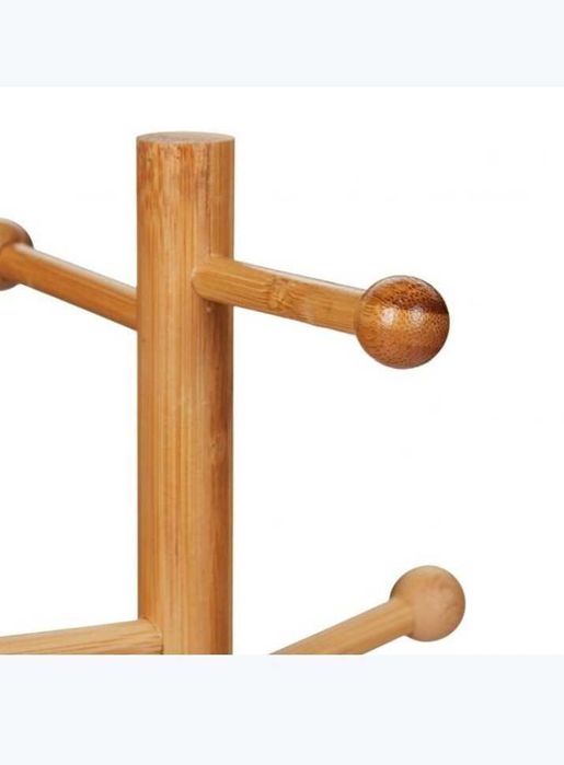 Stojak na kubki precle bambusowy wys. 35cm