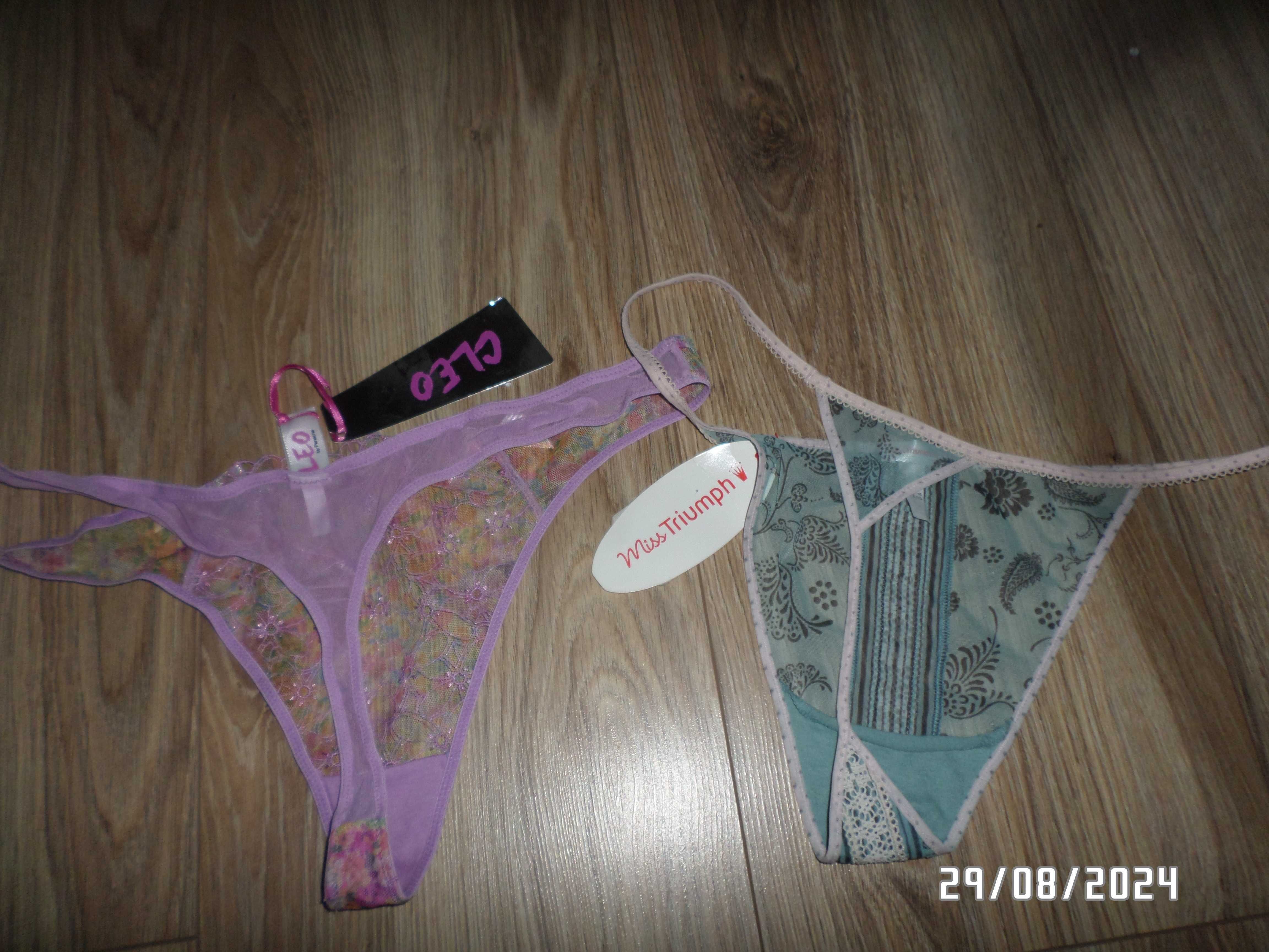 nowe -firmowe damskie stringi-XL-44/46