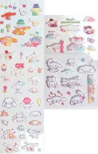 zestaw naklejek wodoodpornych Cinnamoroll Sanrio Kawaii Hello Kitty