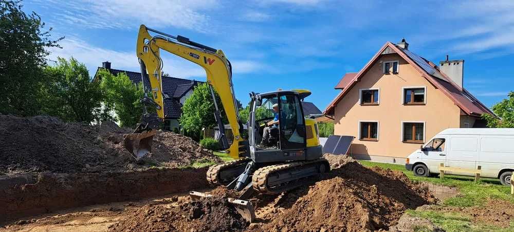 Wynajem koparki 3,5 t/7 t / wiercenia / prace ziemne / transport 8 t /