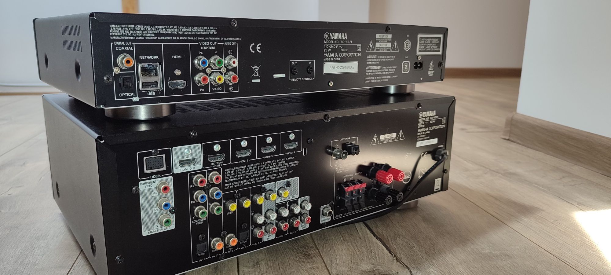 Zestaw Yamaha Dvd i amplituner