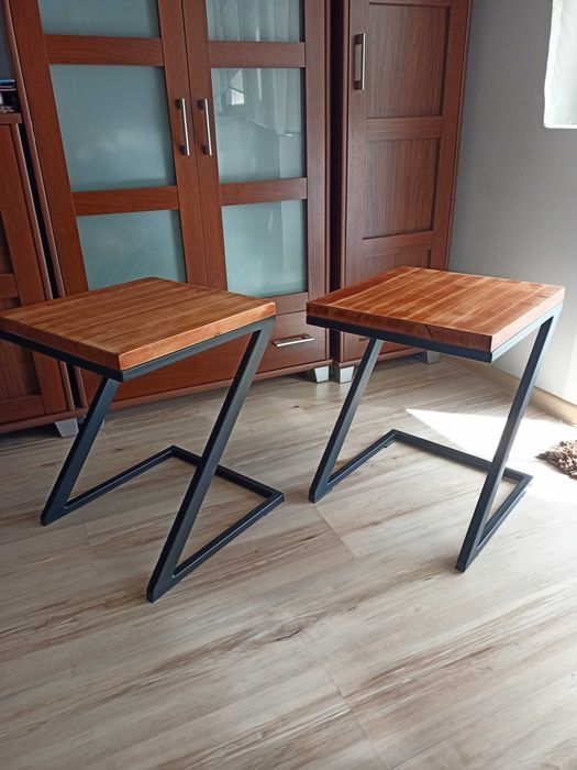 Taborety krzesła loft/industrial, wygodne, rękodzieło, cena za szt