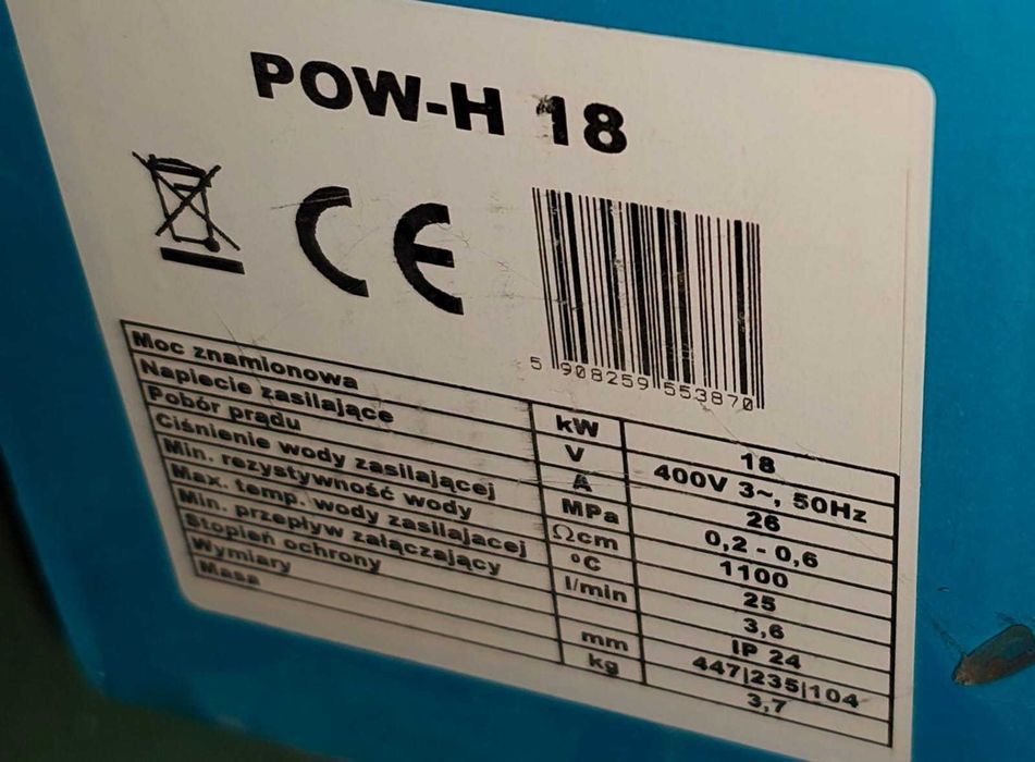 Ogrzewacz elektryczny przepływowy wody marki WIJAS