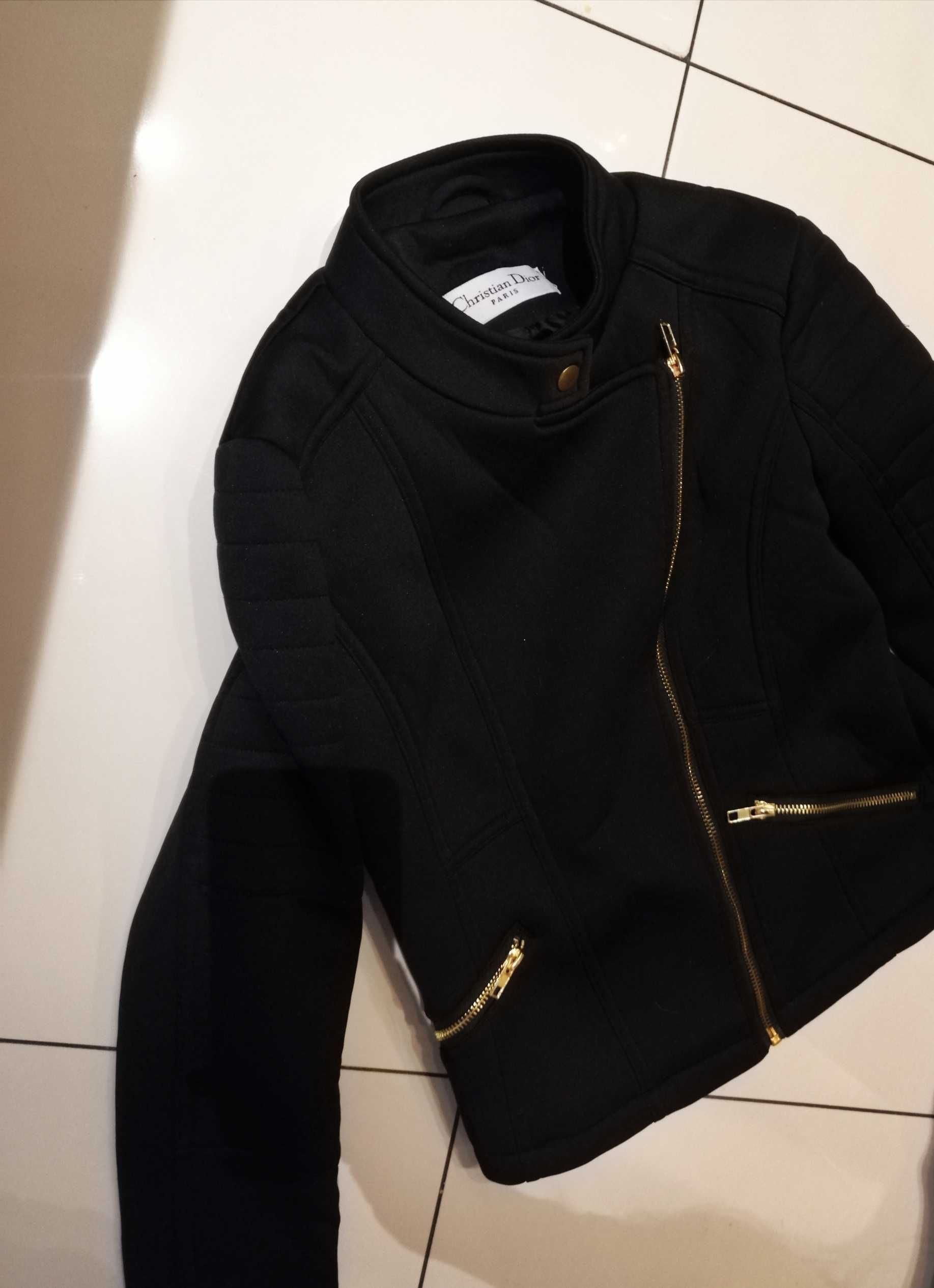 Christian dior kurtka pikowana czarna