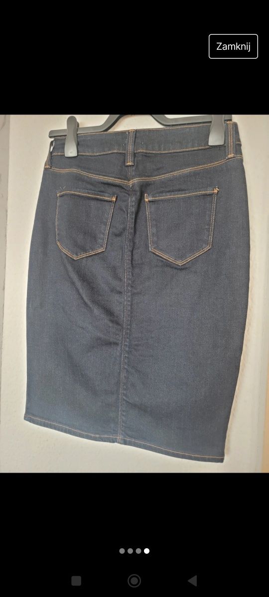 Spódnica f&f 36 S dżinsowa jeansowa damska