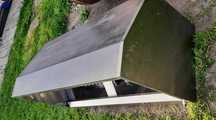 Okap gastronomiczny INOX 120x60x50 + wentylator + rury Komplet