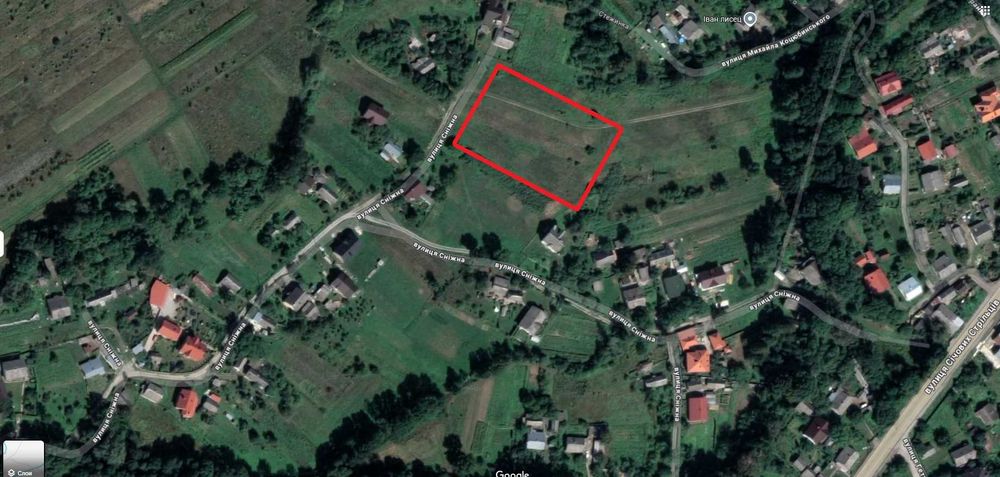 Продаж великої ділянки під будівництво в селі Лисець