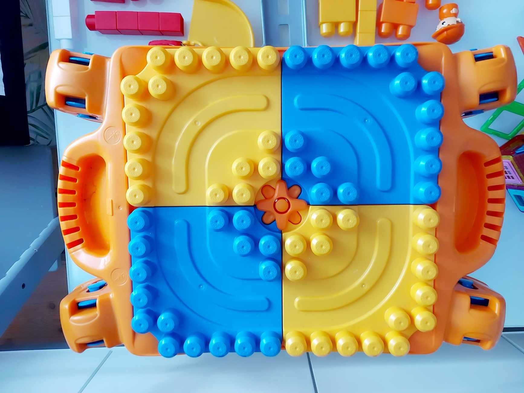 Zestaw Mega Bloks Stolik Podjazd Klocki Fisher Price Auto Unikat