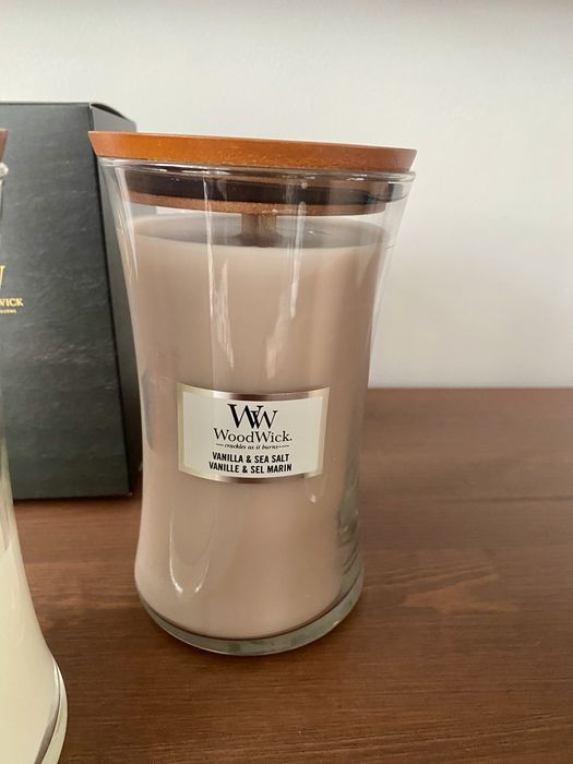 Zestaw 3 dużych świec Woodwick  609 gram