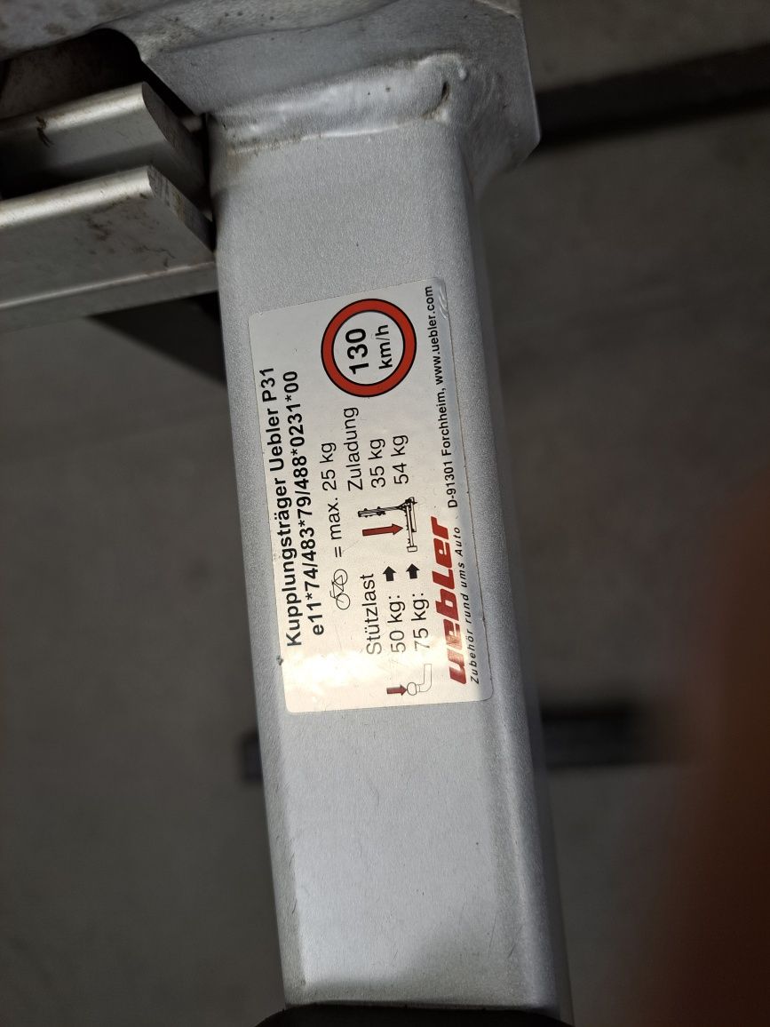 Bagażnik rowerowy Uebler P31 na 4 rowery