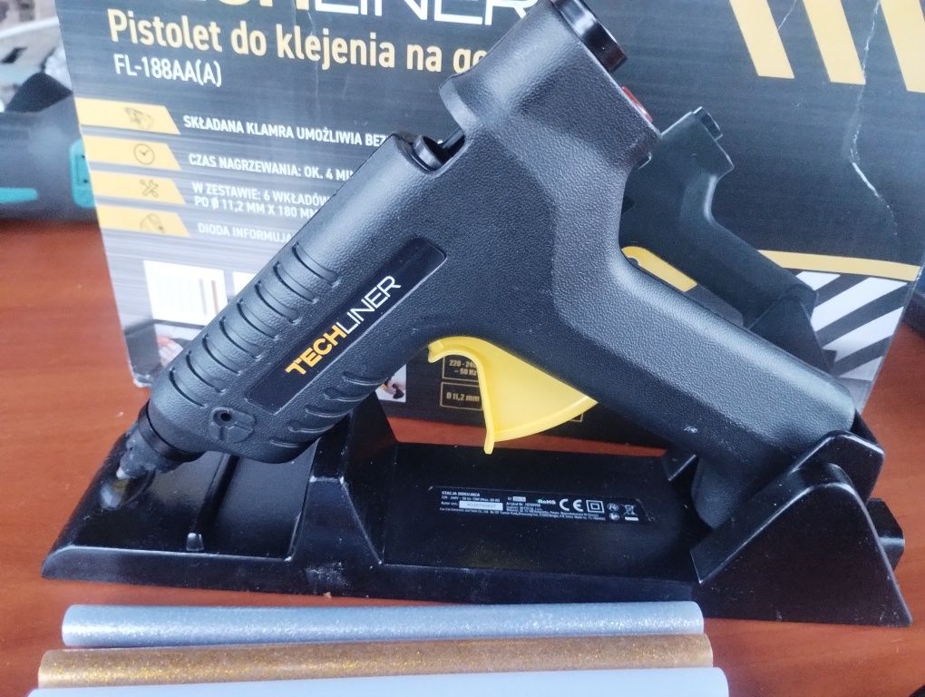 Pistolet do klejenia zestaw nowy masywny