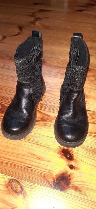 Kozaki dziewczęce HM z kryształkami