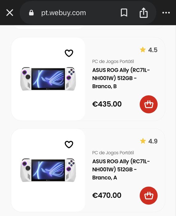 Rog Ally 2023 Pouco uso