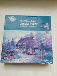 Пазлы the Village drive puzzle world 1000 pieces