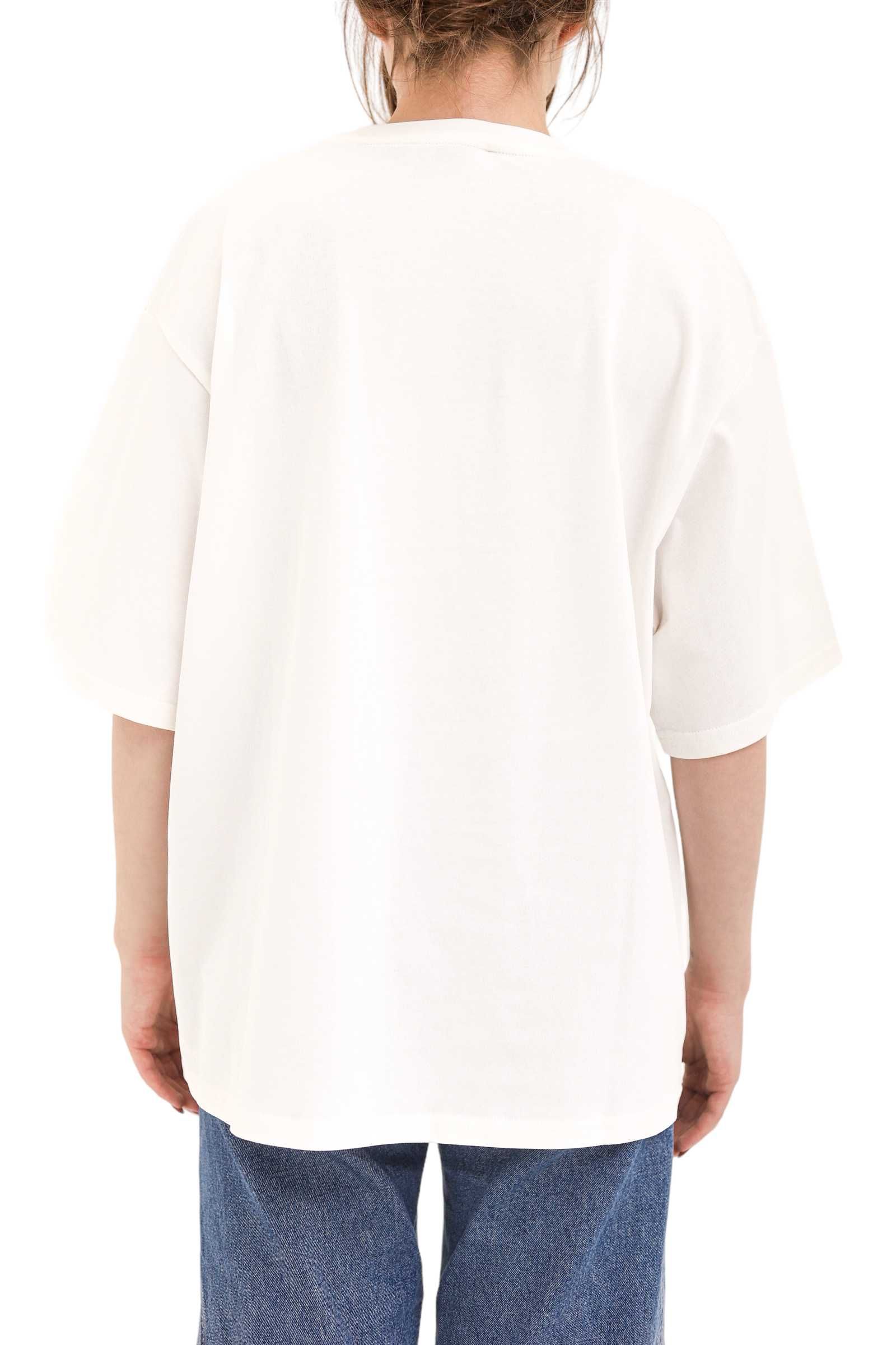 Футболка Acne Studios Face Stretch-Cotton T-Shirt White