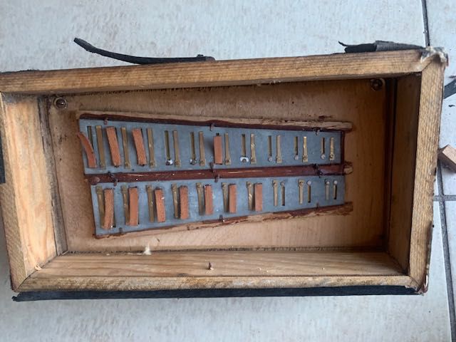 Akordeon diatoniczny heligonka SHULZMARKE 25x26x14cm na części zabytek