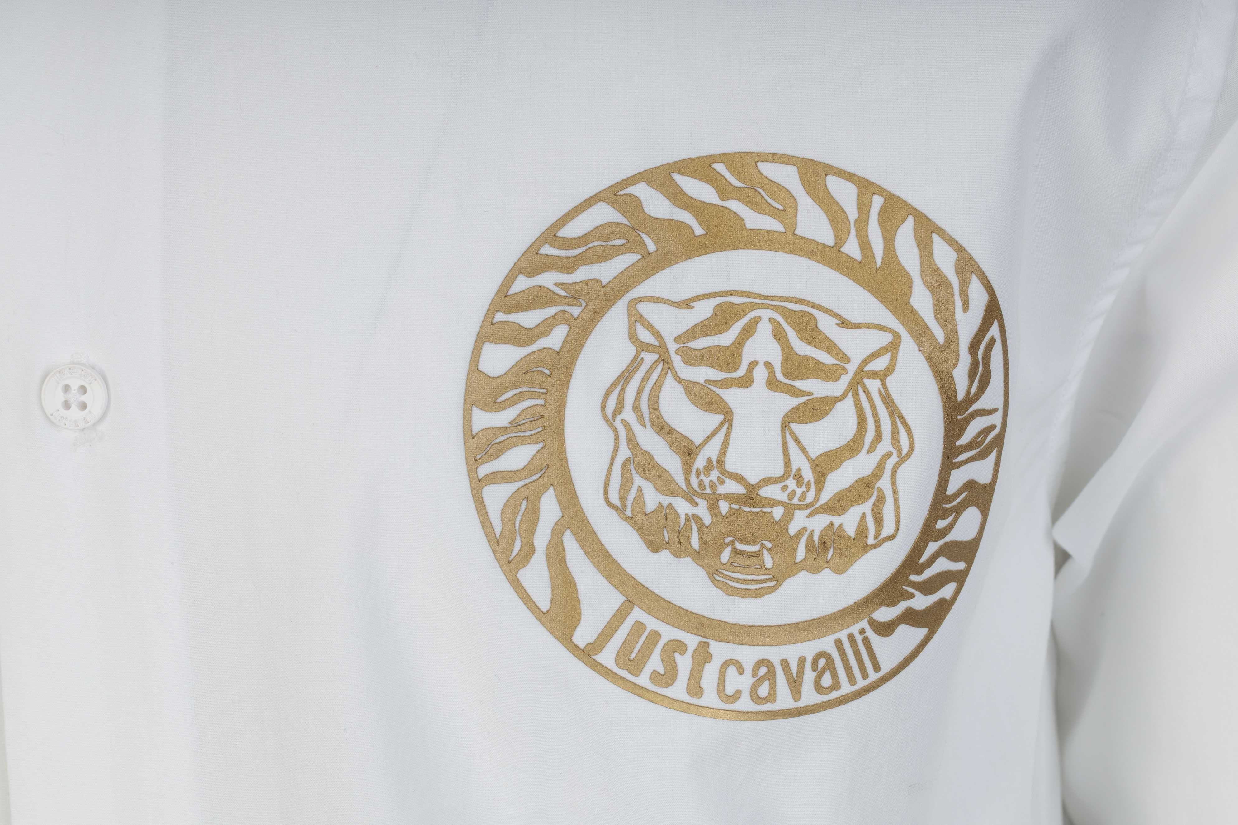 JUST CAVALLI luksusowa męska koszula TIGER