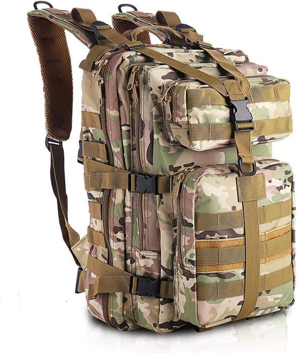 (NOVA) Mochila militar 35 L caminhadas ao ar livre, campismo, trekking