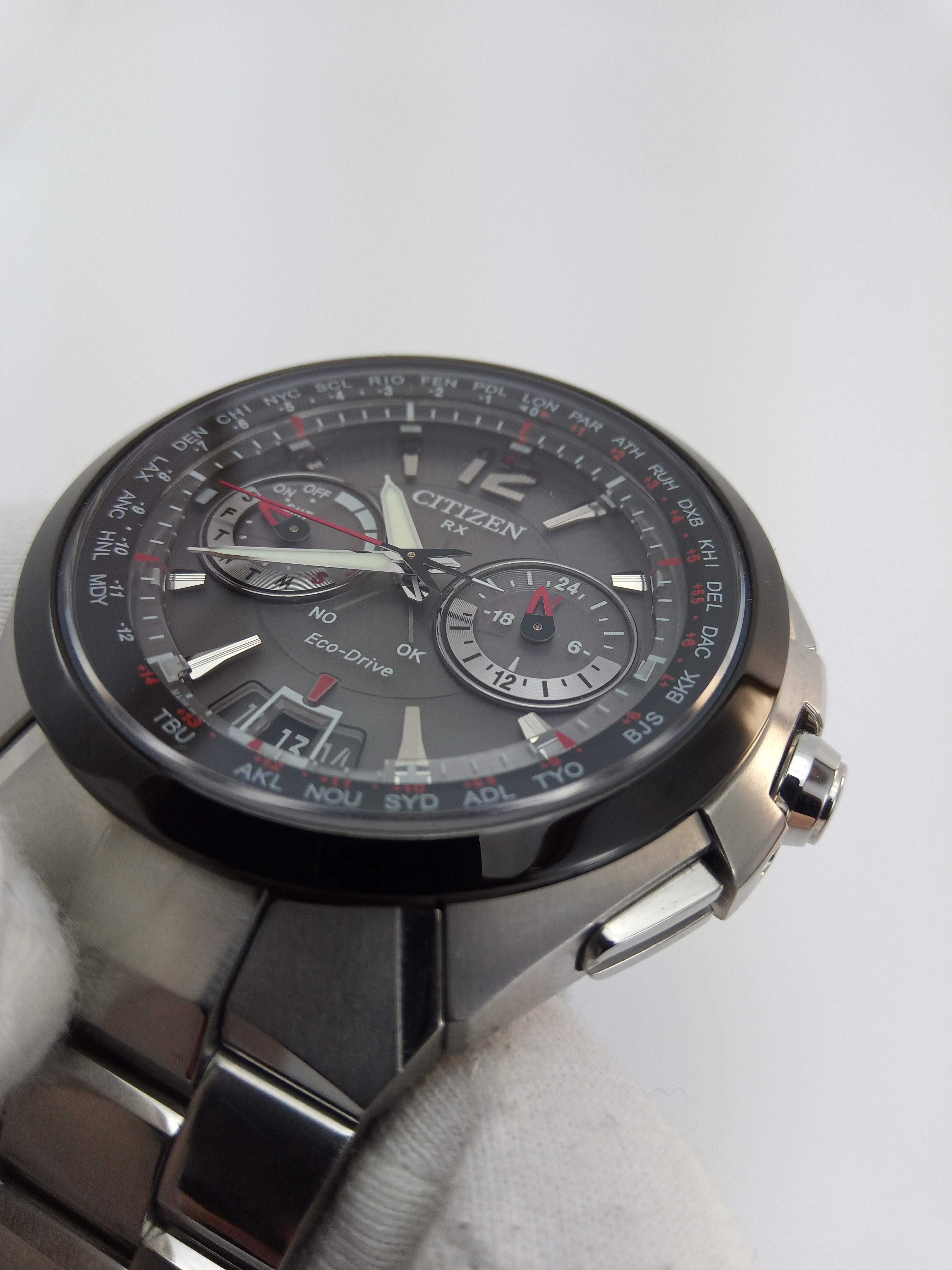 Citizen Attesa CC1094-51E GPS, Eco-Drive вечник, мировое время, сапфир