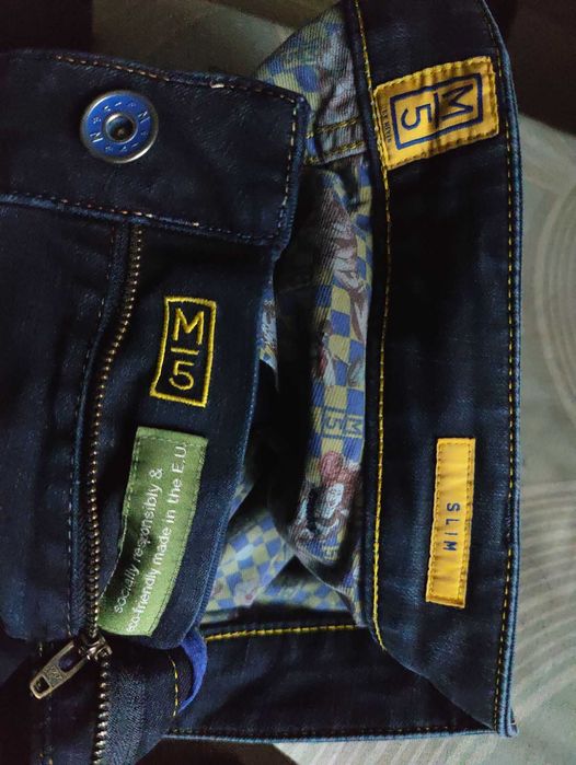 Джинсы M-5 by Meyer jeans Germany w34 stretch navy. .