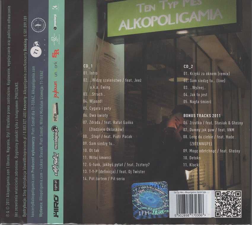 Ten Typ Mes - Alkopoligamia: Zapiski Typa (Ed. Specjalna 2011) - 2CD