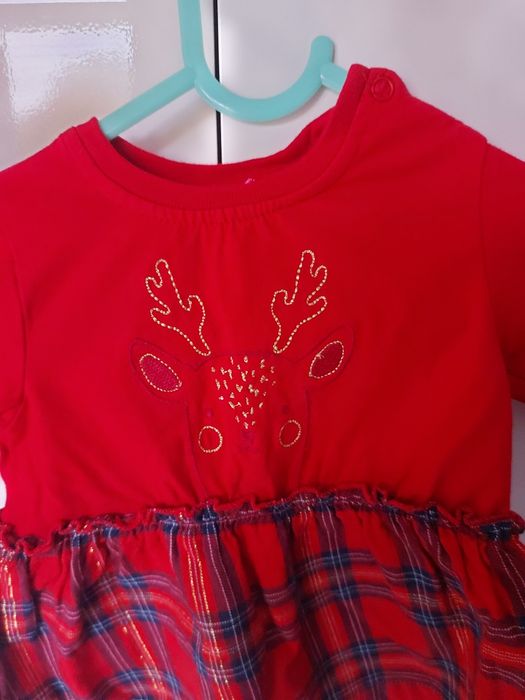 Sukienka świąteczna 68