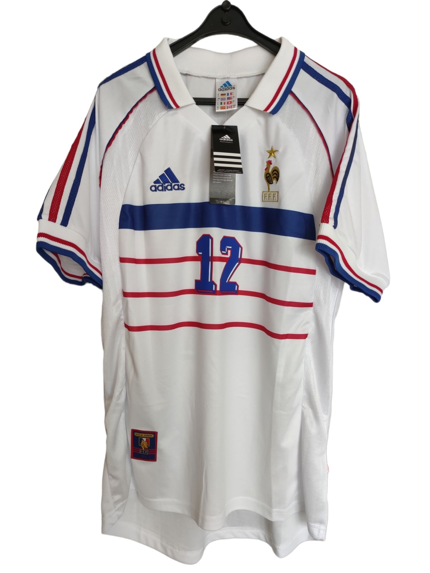 Reprezentacja Francji Retro 1998 Thierry Henry #12 Adidas r.L legenda