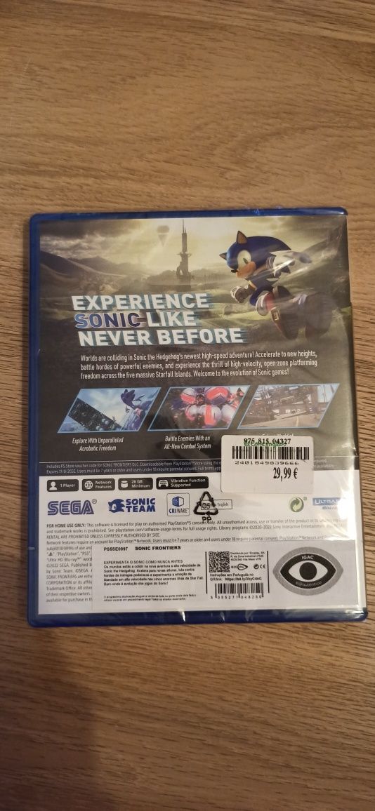 Sonic Frontiers PS5