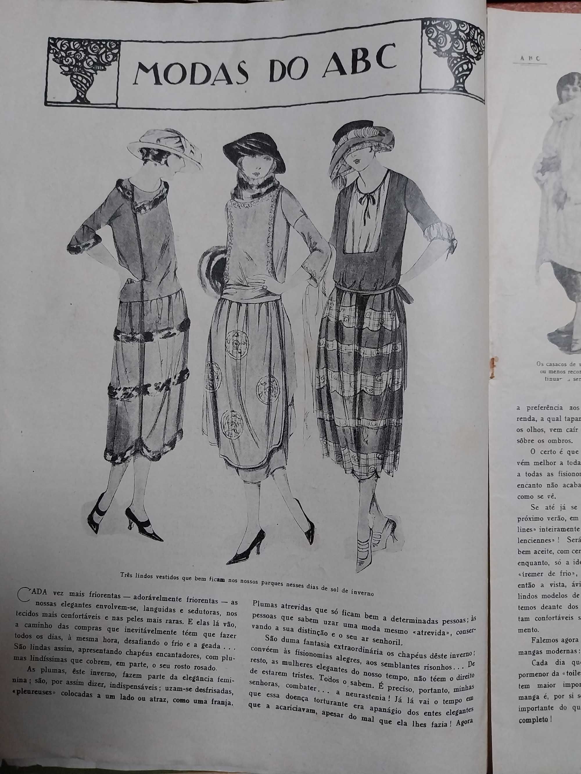 revistas: ABC - Revista portuguesa (cinco edições, 1921 e 1922)