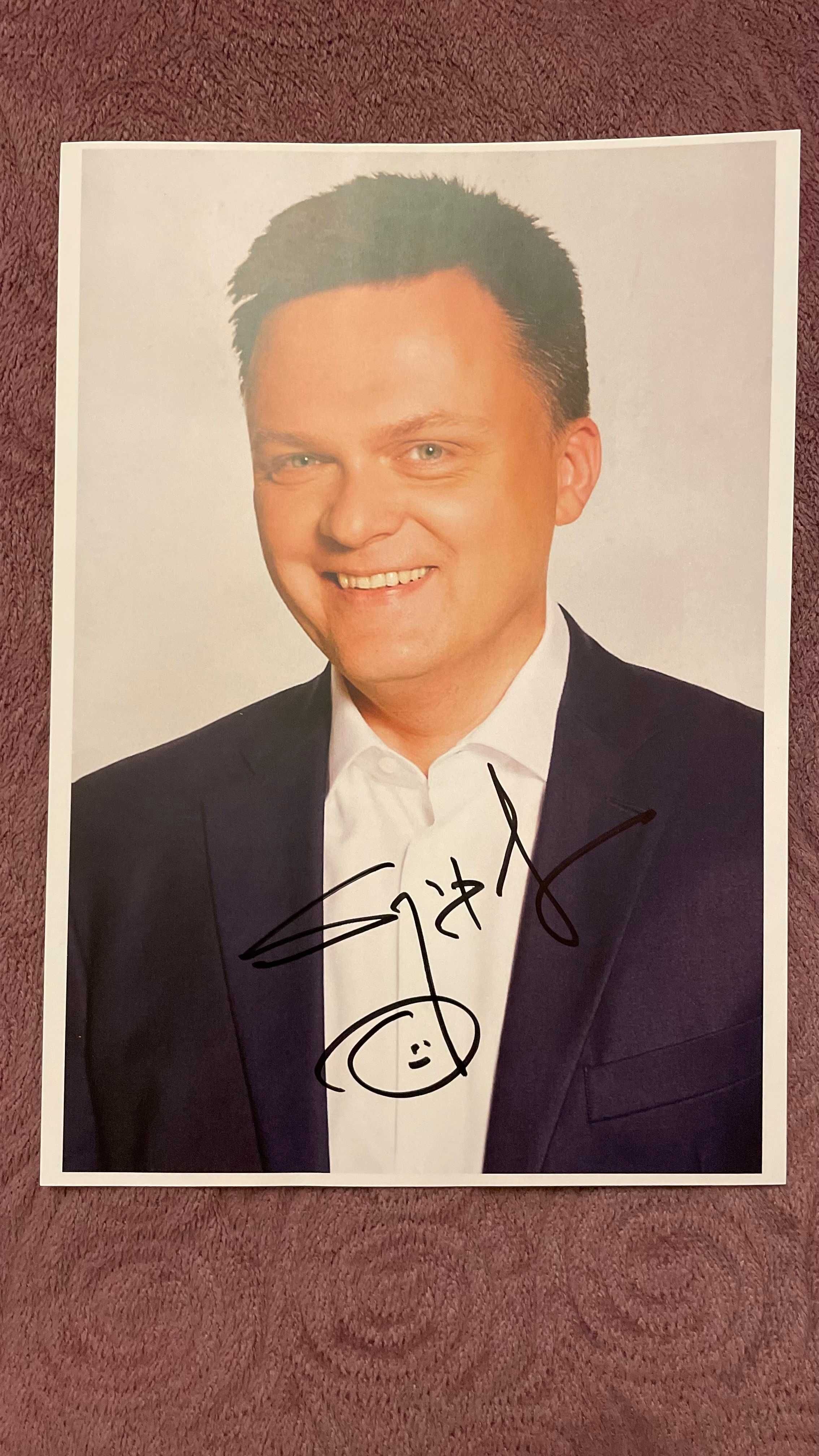 Marszałek Szymon Hołownia autograf plakat zdjęcie