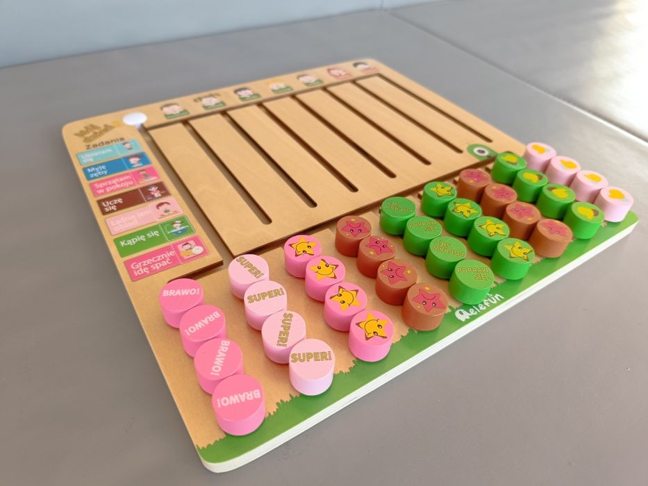 Tablica motywacyjna tablica obowiązków montesori tablica z zadaniami